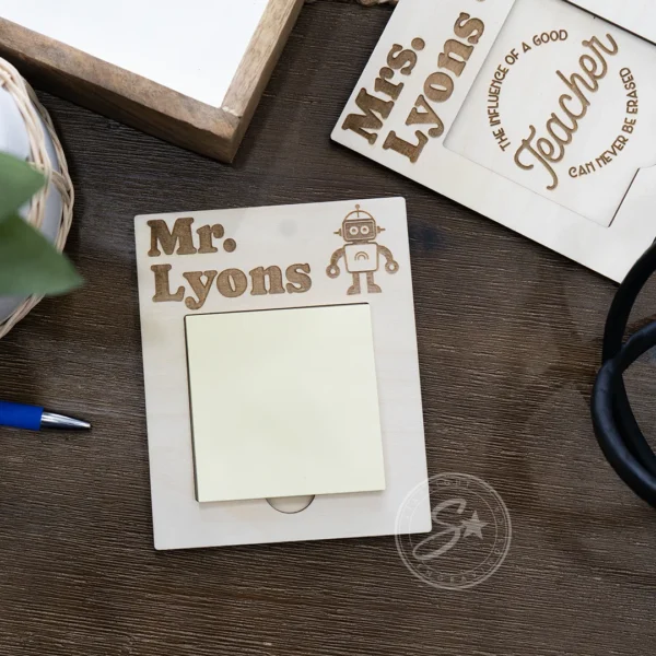 Personalized Sticky Note Holder