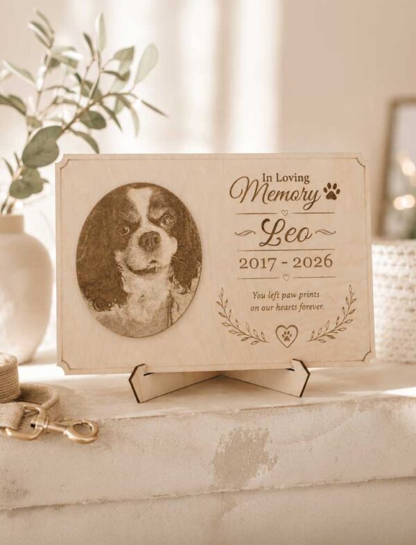 Pet Memorial Photo Plaque
